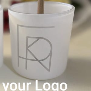 カスタムロゴキャンドル – 8オンスまたは14オンスのマットな容器 – デザインをアップロード – パーソナライズされたビジネスギフト – キャンドルアート