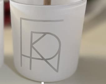 Custom Logo Candle – 8oz or 14oz Matte Vessel – Upload Your Design – Personalized Business Gift – Candle Art