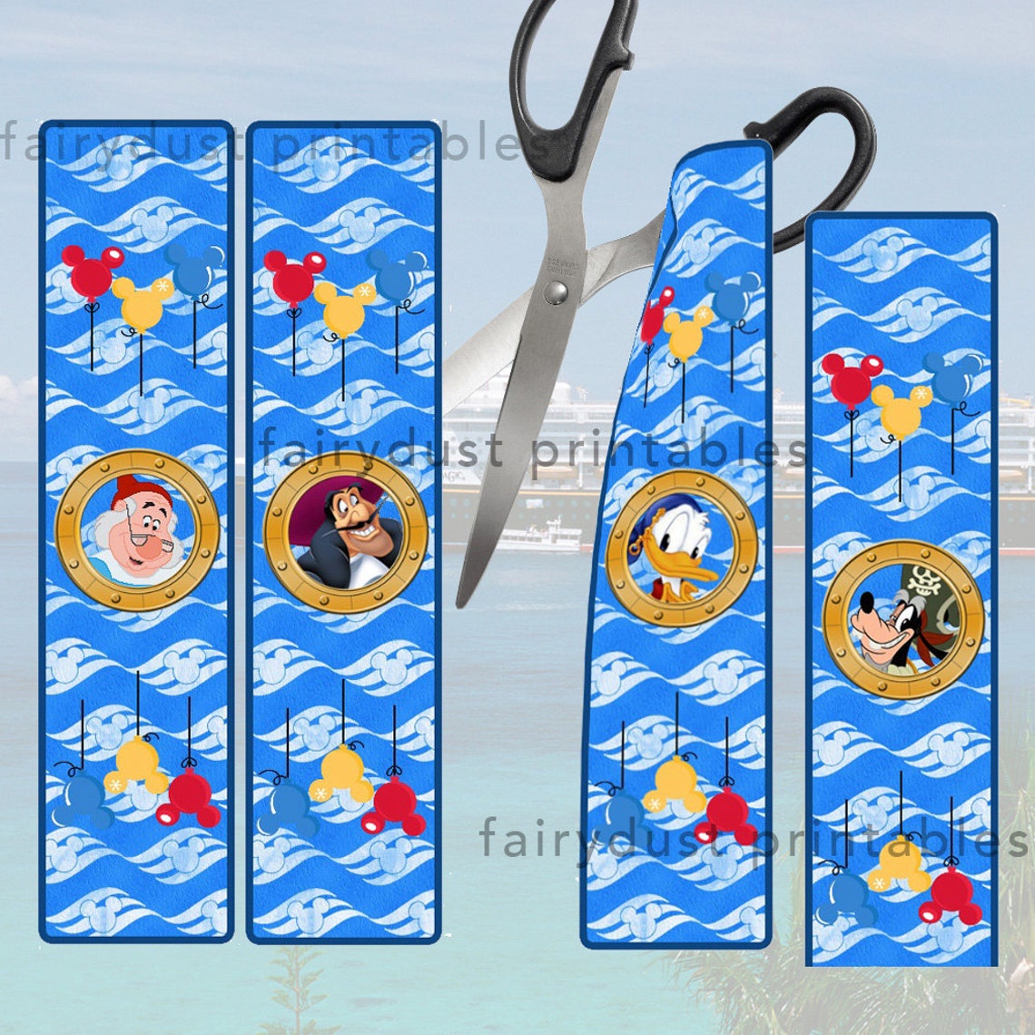 PRINTABLE Disney Cruise Line Countdown Chain Links16 pages. | Etsy