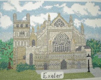 Exeter Cathedral cross stitch kit