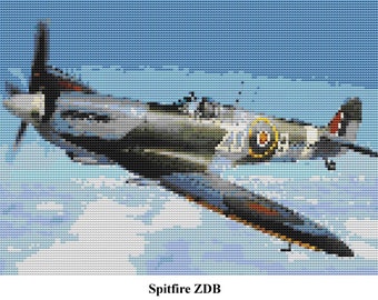 Spitfire Mk9 ZDB MH434 cross stitch kit