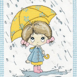 SWALK - after the rain the sun always shines again cross stitch kit