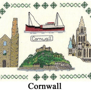 Cornwall Map Kreuzstichvorlage