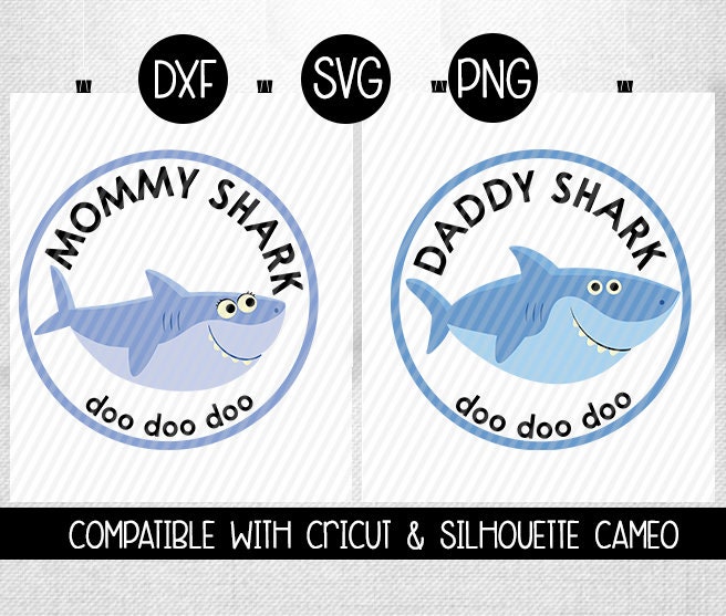Download Mommy Shark SVG Daddy Shark SVG Family shark Dxf Png | Etsy