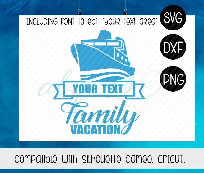 Download Family Cruise SVG Family Vacation Dxf Png Silhouette | Etsy