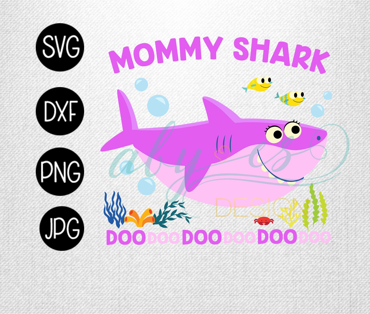 Mommy Shark SVG Mom shark mommy shark jpg png dxf iron | Etsy
