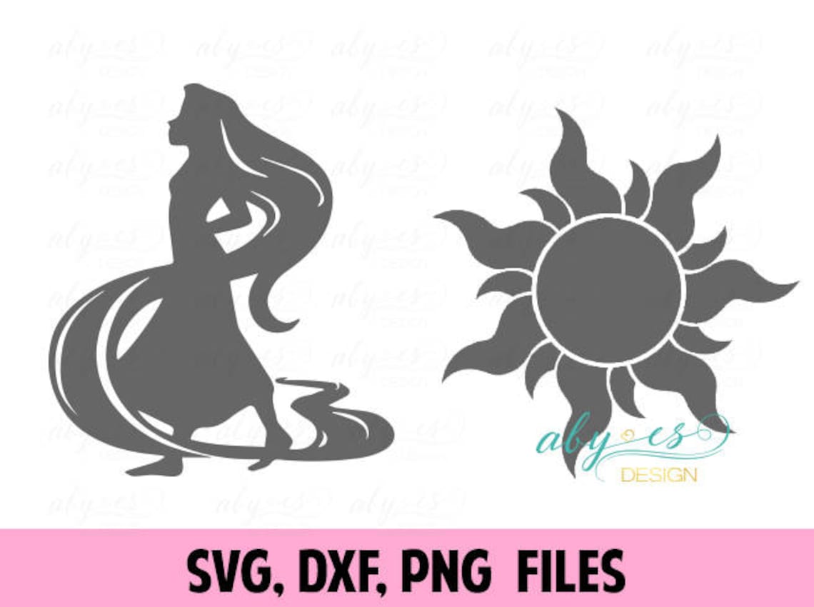 Disney SVG Tangled Rapunzel Sun SVG DXF Disney Princess svg | Etsy
