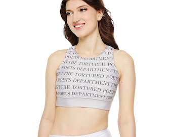 Taylor Swift The Tortured Poets Department Fully Lined, Padded Sports Bra