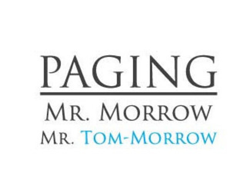 Paging Mr. Morrow Etsy