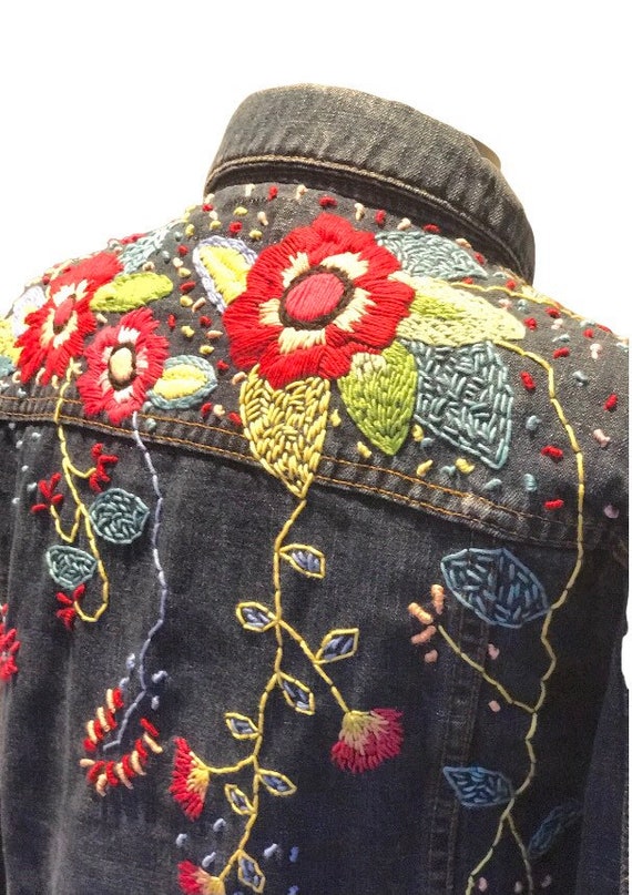 爆売り！ spancall embroidery denim jacket asakusa.sub.jp