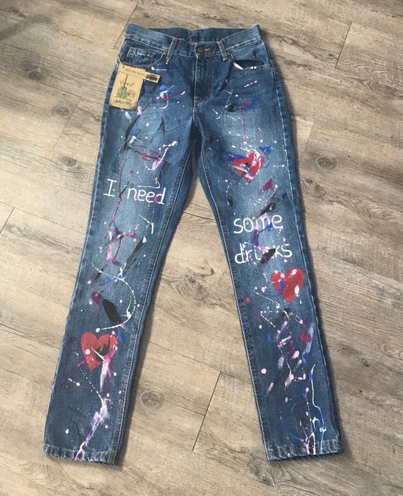 painted jeans for sale