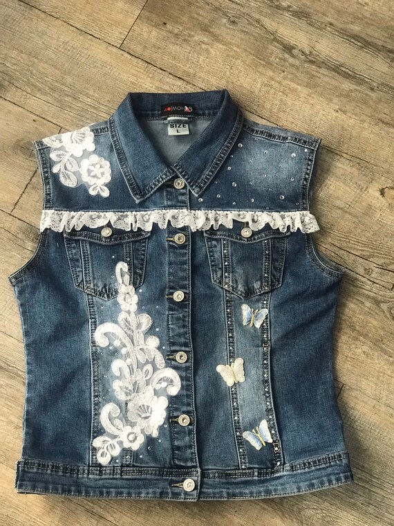 cheap jean vest