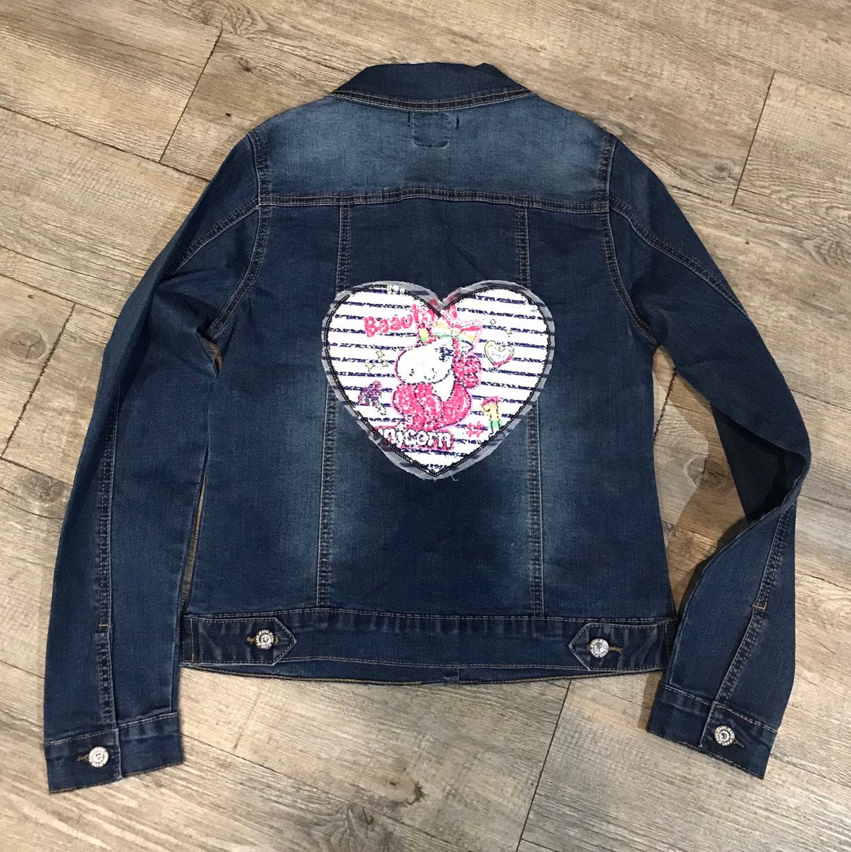 unicorn denim jacket