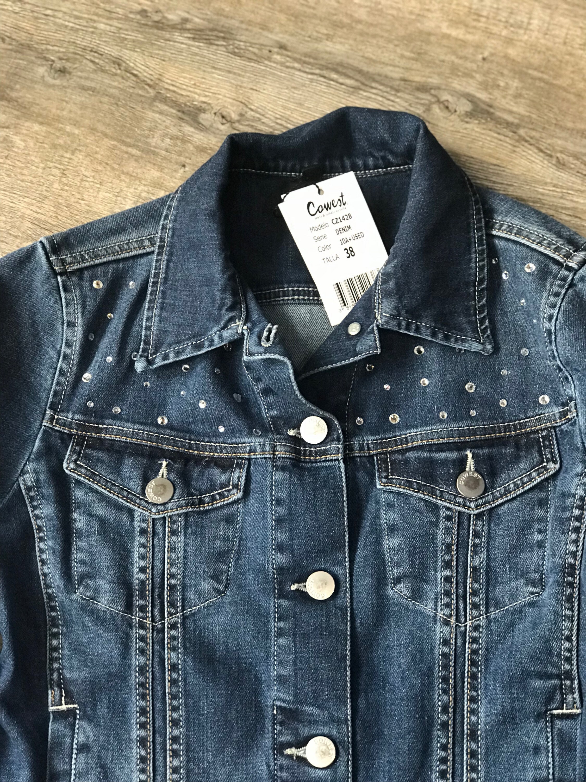 Chaqueta vaquera strass/ Cazadora Denim Pedreria / Chaquetas | Etsy México