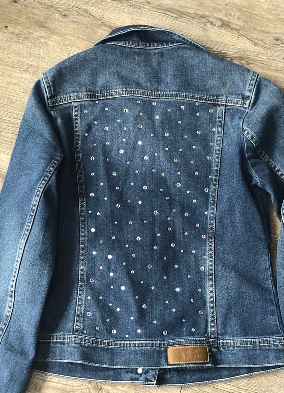 chaqueta tejana negra Big sale - OFF 65%