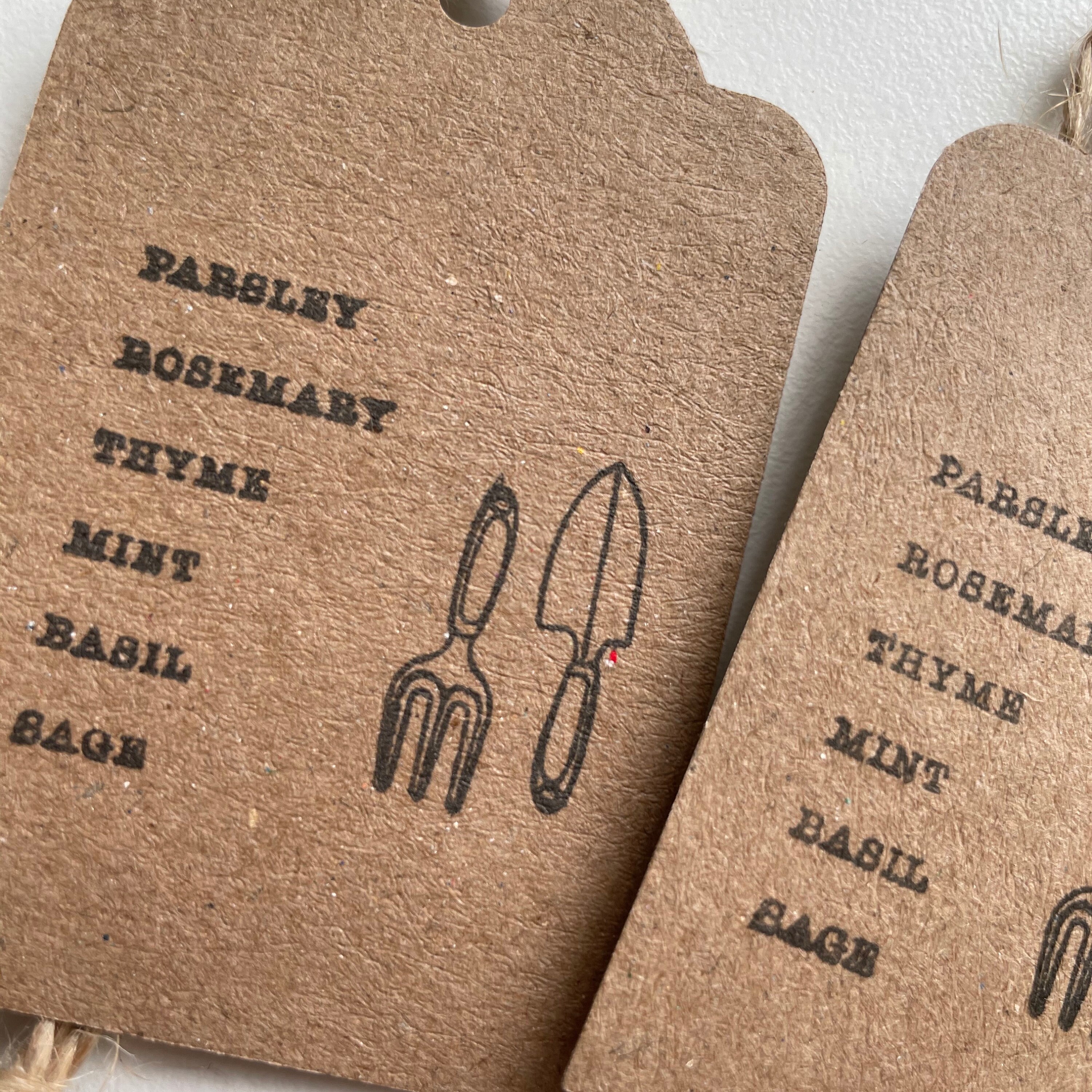 Herb Print Gift Tags for Gifts Herb Labels Set of 10 Etsy UK