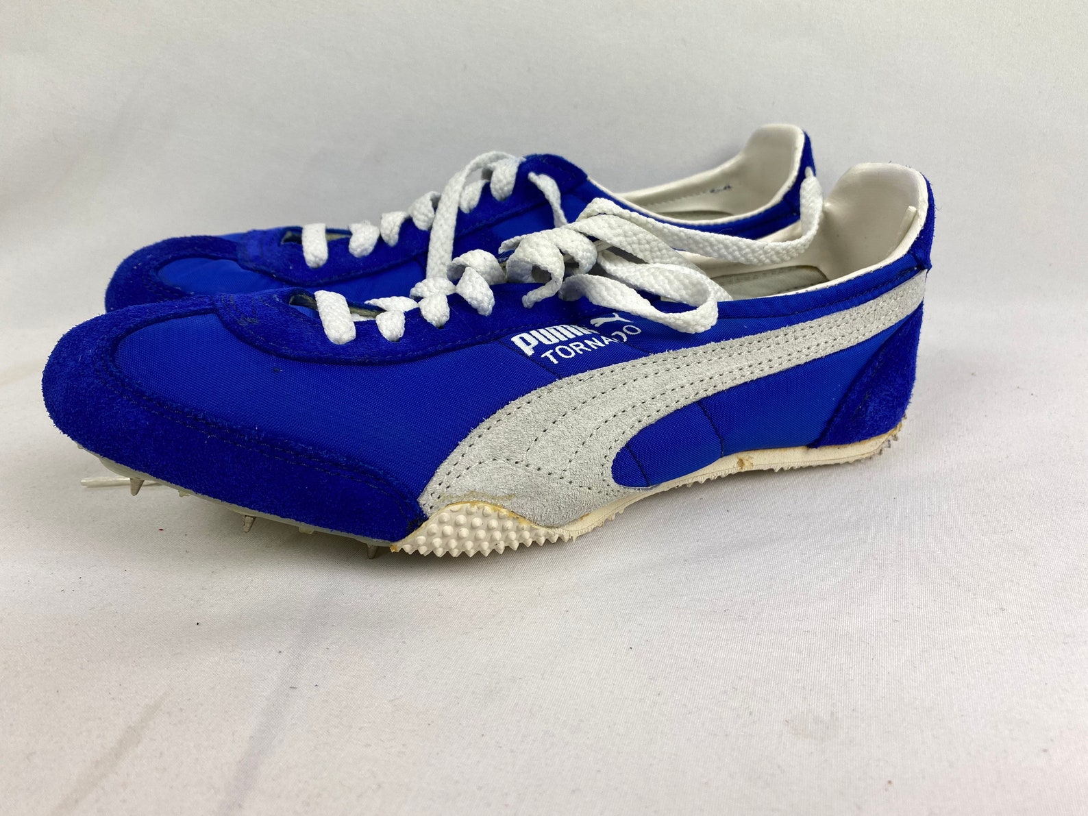 Vintage 70s Puma Tornado Track Shoes Size 6.5 Blue Spikes | Etsy