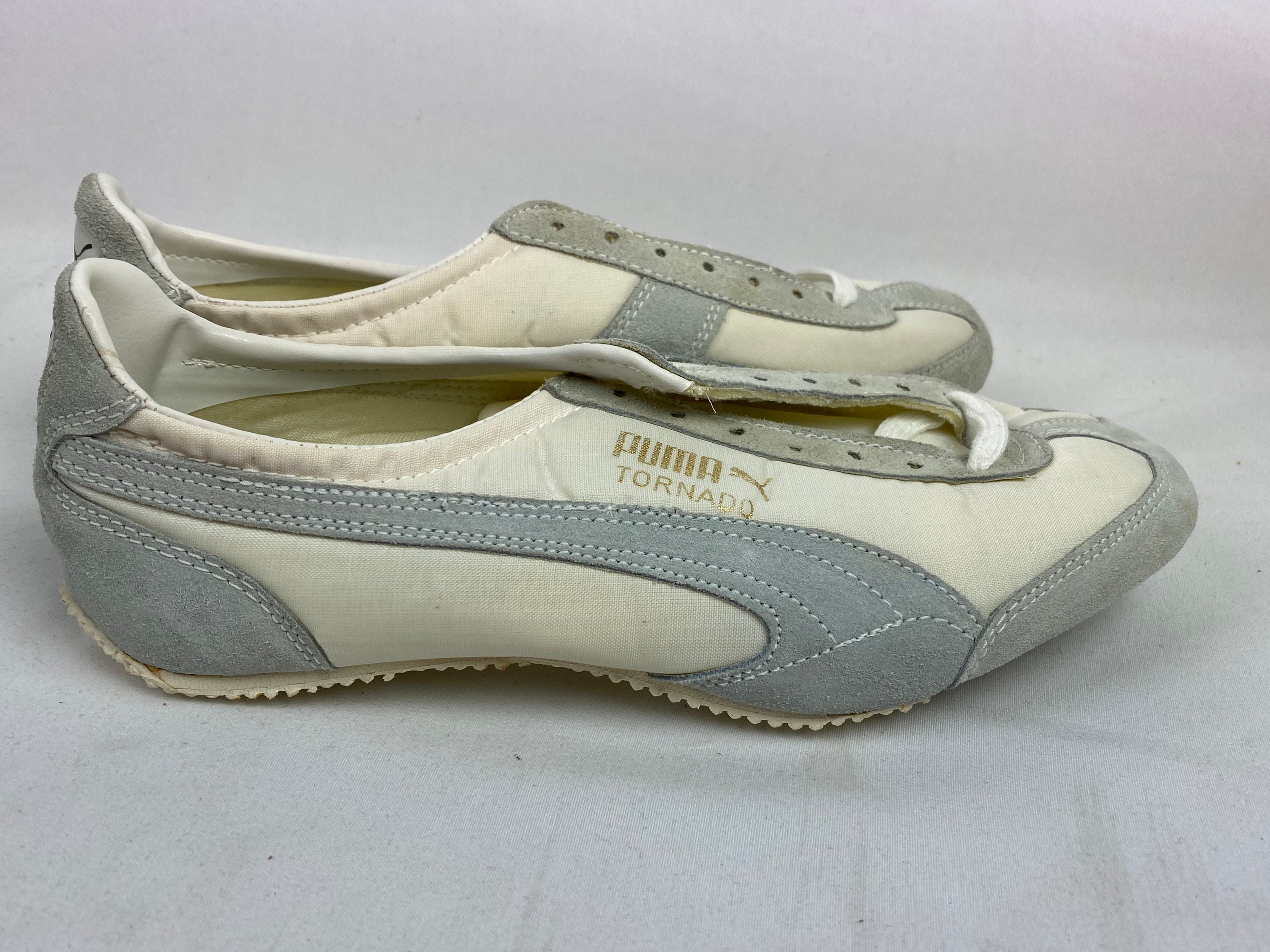 Vintage 70s Puma Tornado Track Shoes White Spikes Deadstock - Etsy
