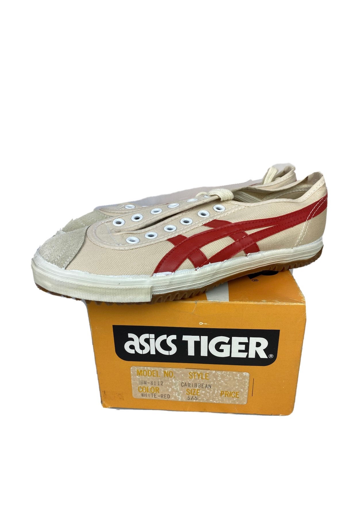 Zapatos Asics Tigre Tigresa Caribe Blanco/Rojo - Etsy