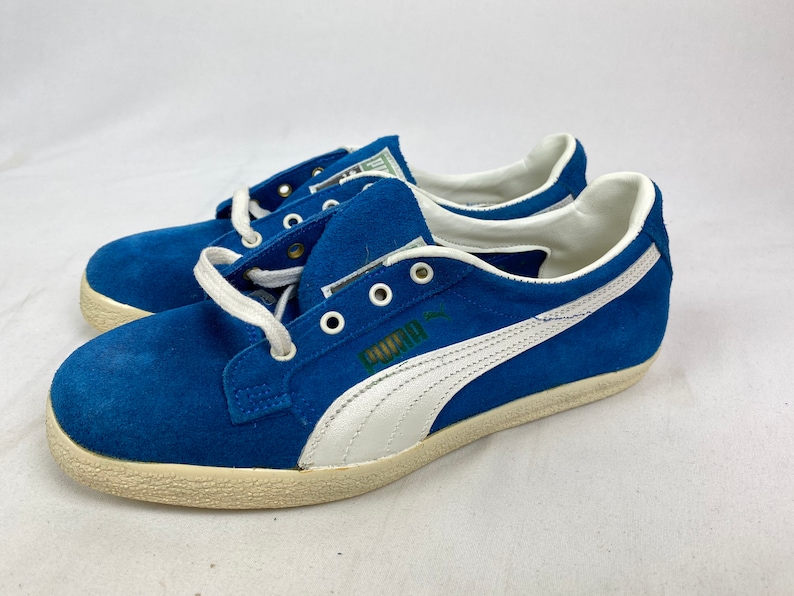 Vintage 70s Puma Lady Tennis Shoes Size 5 Blue Suede Deadstock | Etsy