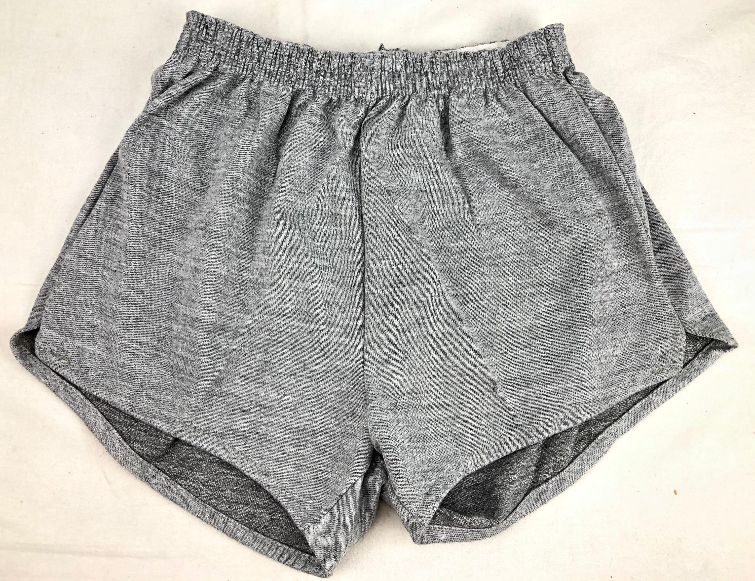 Vintage Rayon Gray Gym Shorts Russell 
