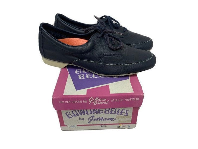 Vintage Bowling Belles Women\u2019s Bowling Shoes 60s Gotham Deadstock 1414 Size 6