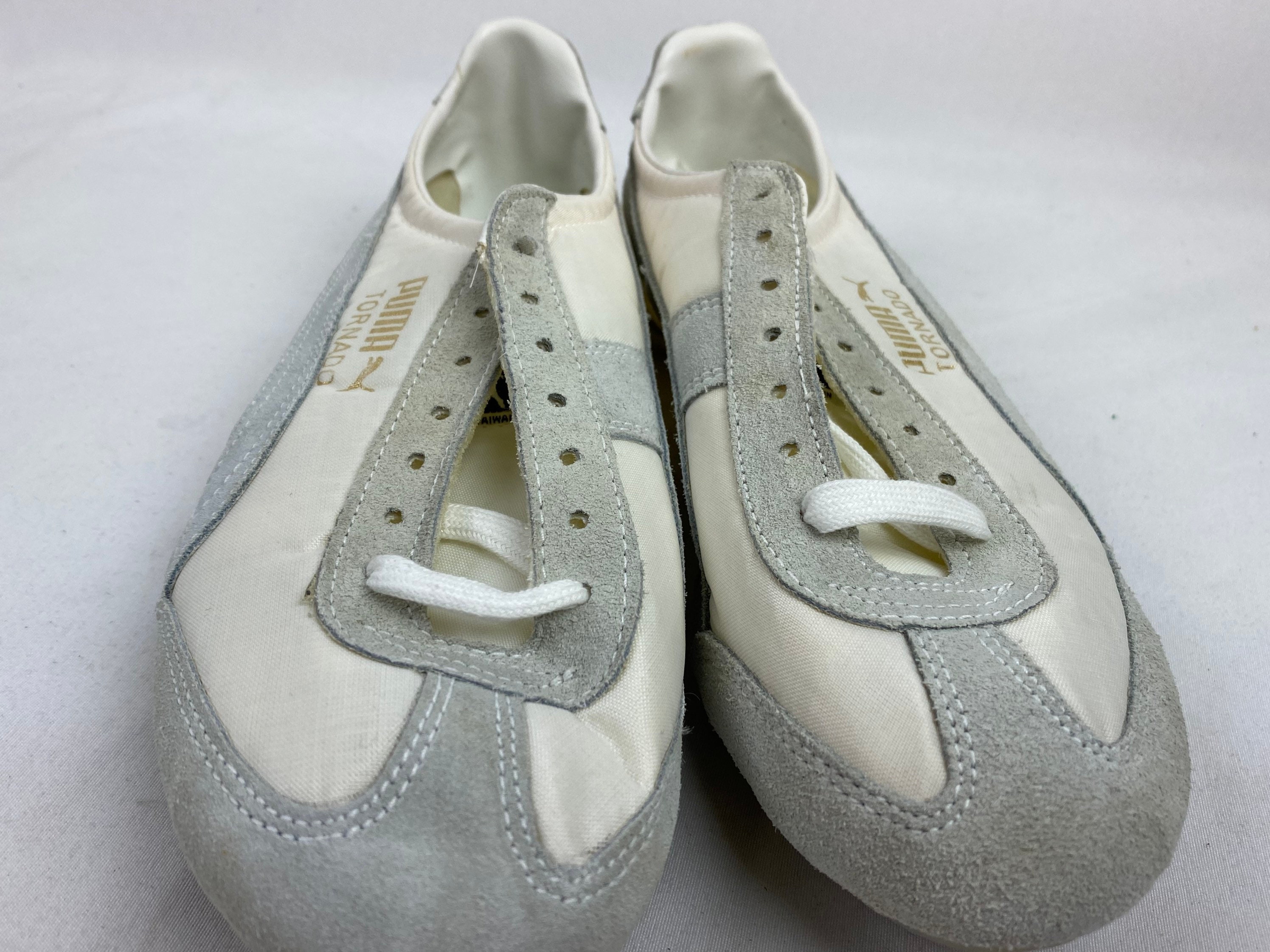 Vintage 70s Puma Tornado Track Shoes White Spikes Deadstock - Etsy