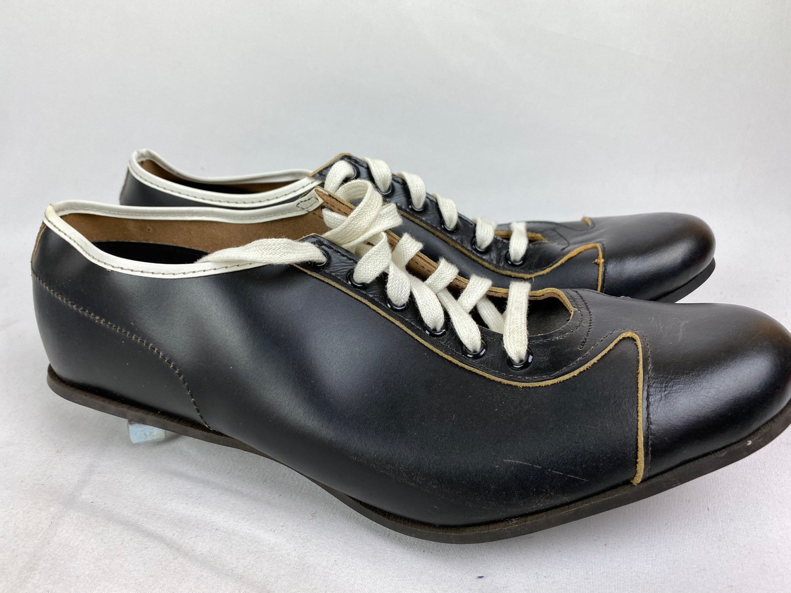 Vintage 70's Men's Baseball Shoes Leather Style 175 | Etsy