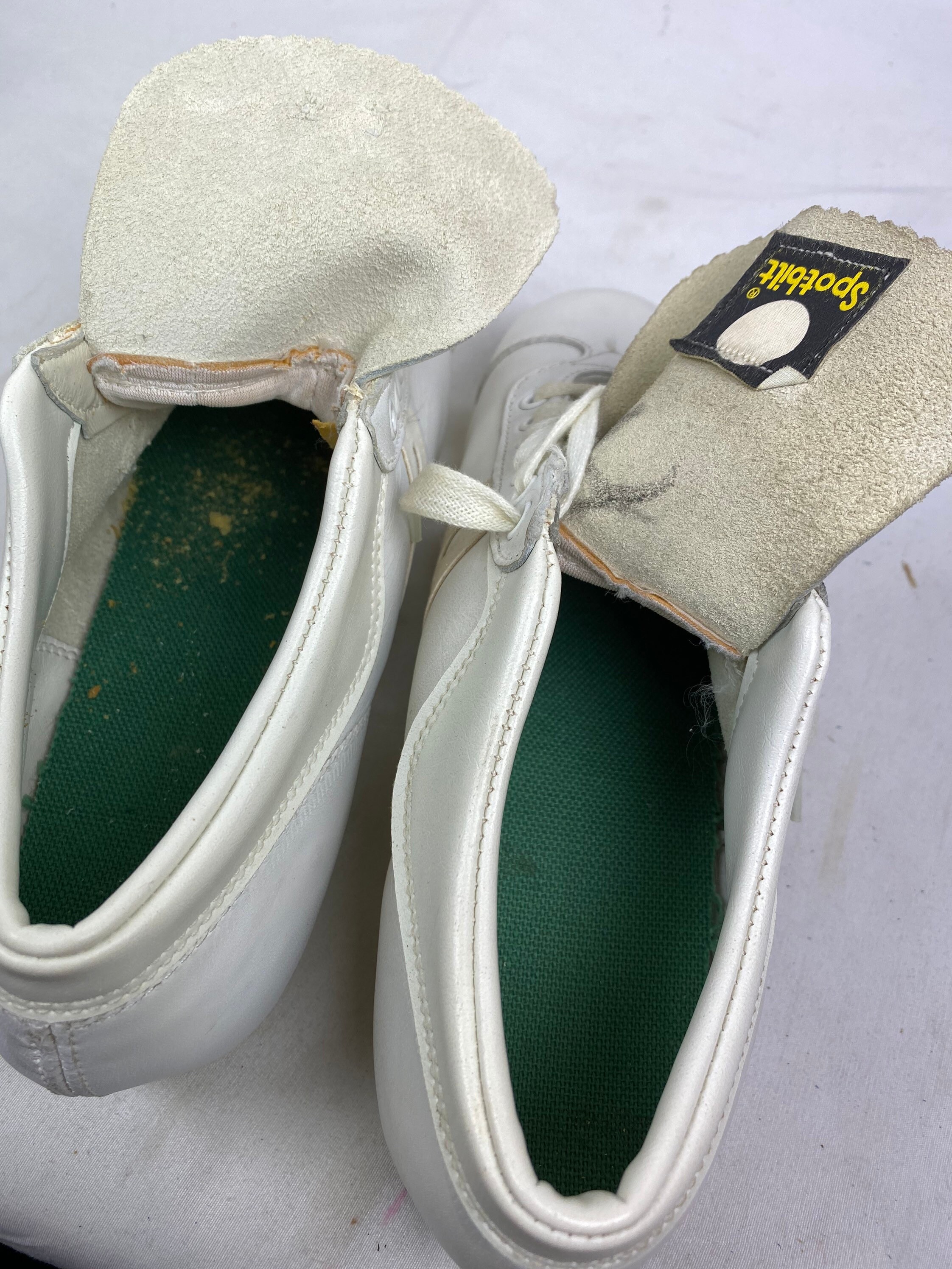 Vintage Spotbilt Baseball Shoes 7.5 Mens White Spiked Cleats Etsy