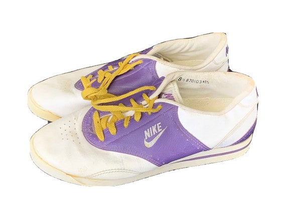 Vintage Nike Damesschoenen OG jaren 80 Wit Paars Maat 8.5 - Etsy België