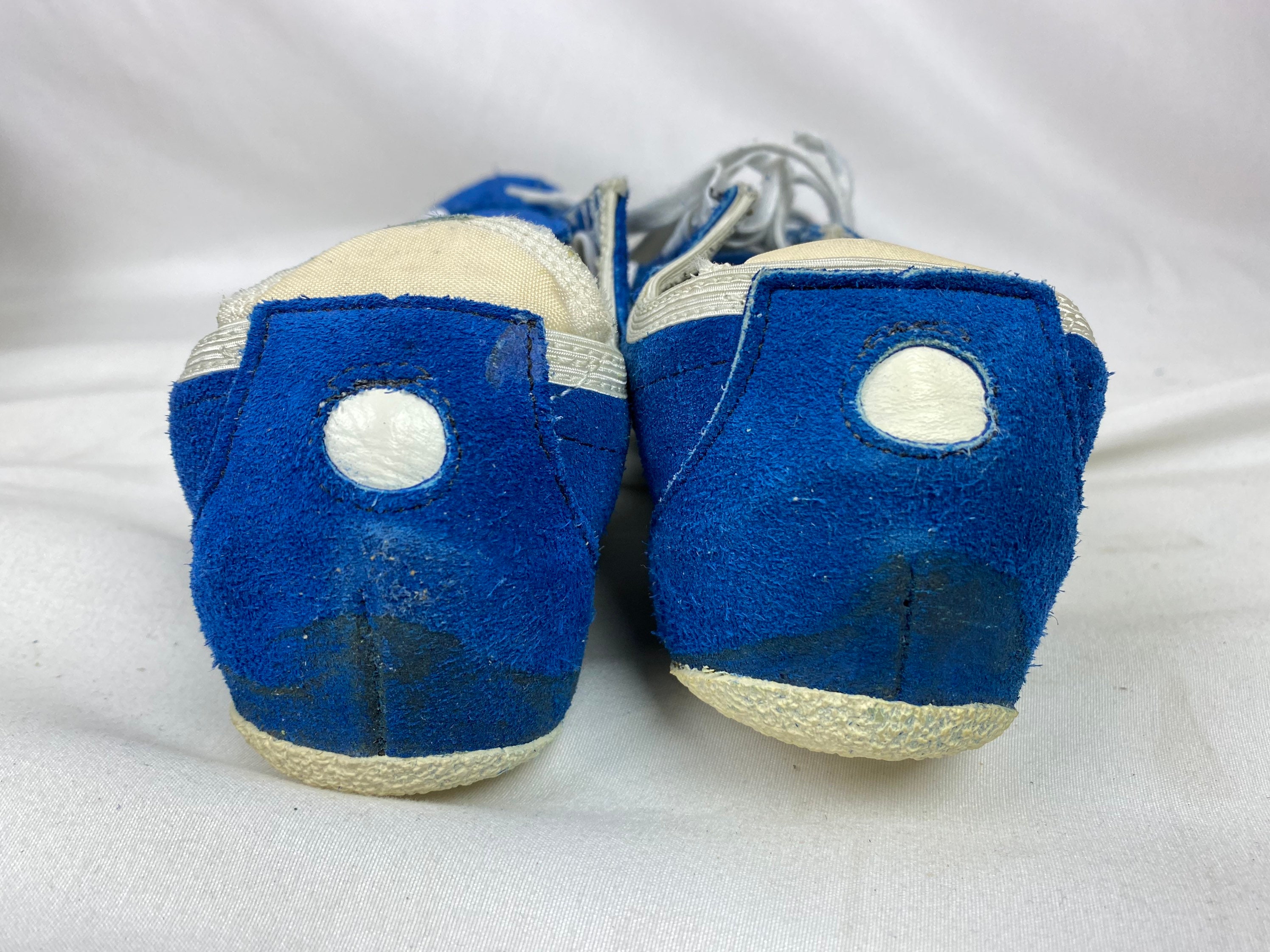 Vintage 60s Spot-Bilt Track Shoes Size 8.5 Blue Suede Spikes | Etsy
