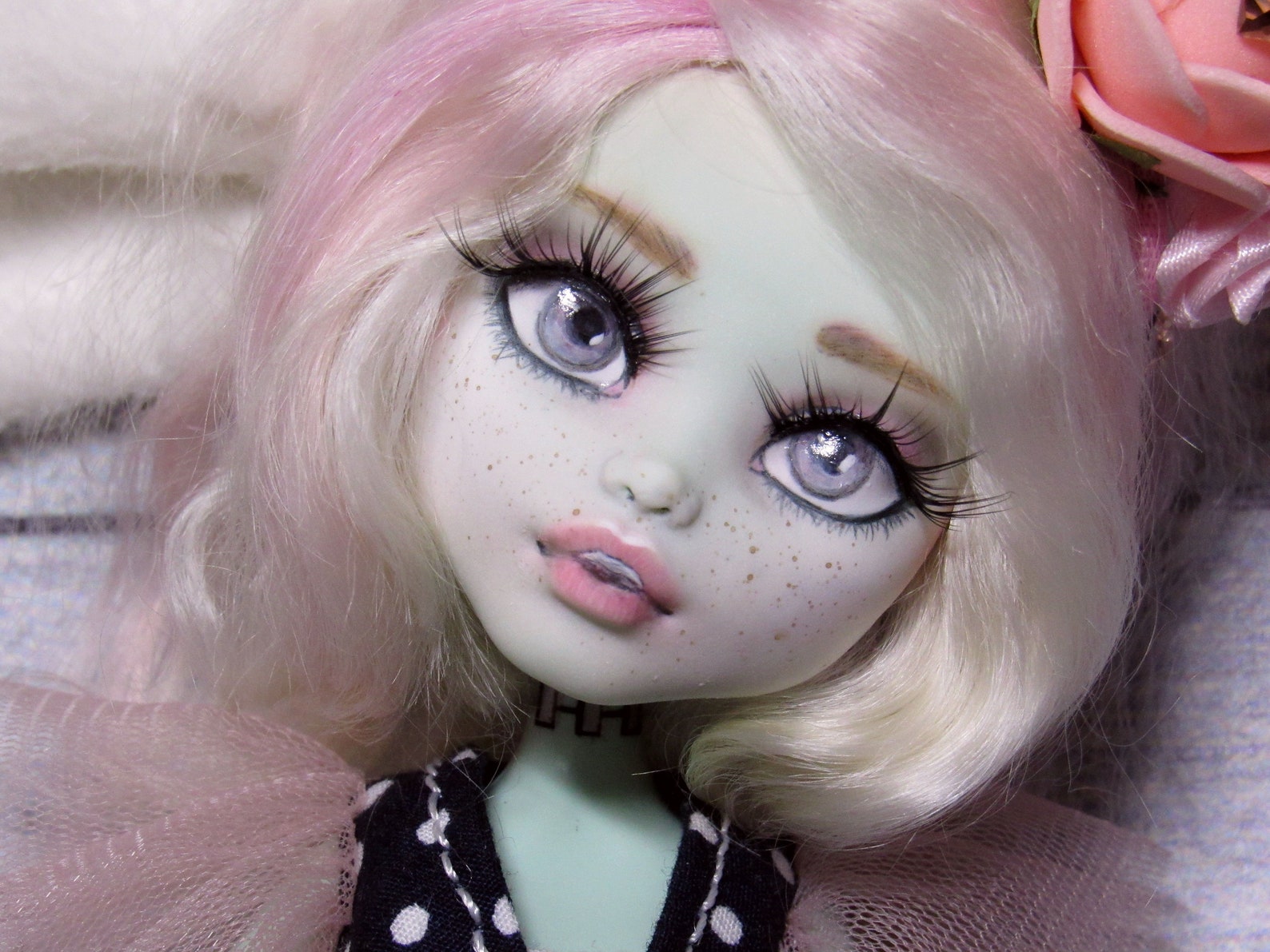 OOAK Monster High Frankie Stein Repaint Custom Doll | Etsy