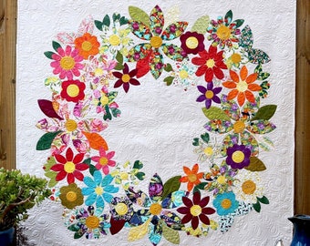 Flowering Wreath Quilt Pattern Set