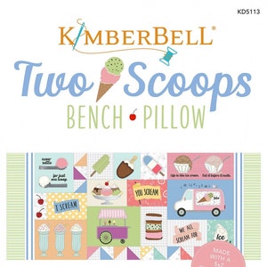 Two Scoops Bench Pillow Machine Embroidery CD by KimberBell