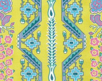Quilting Fabric Splendor Double Fault Flora Cherry by Amy Butler