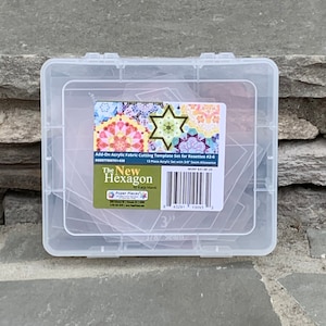 Hexagon Millefiori Quilt: Acrylic Template Set for Rosettes 2-6
