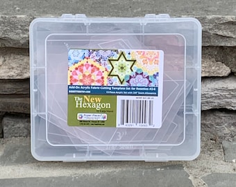 Edredón Millefiori Hexagonal: Juego de Plantillas Acrílicas para Rosetas 2-6