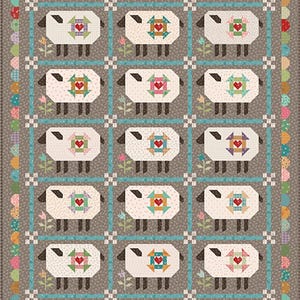 FÖRBESTÄLL Gentle Flock Quilt Kit av Lori Holt med Gentler Times