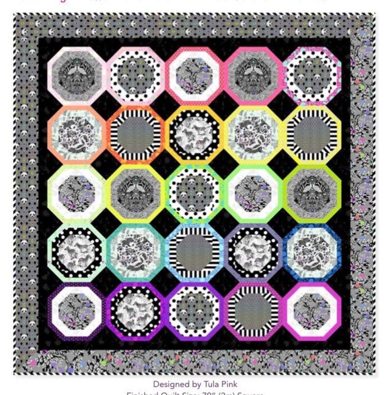 Daybreak Quilt Kit featuring LineWork by Tula Pink Etsy