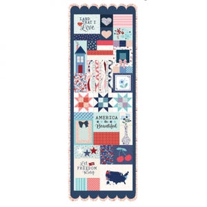 Star Spangled Beauty Ladder Quilt Kit - EMBROIDERY by KimberBell
