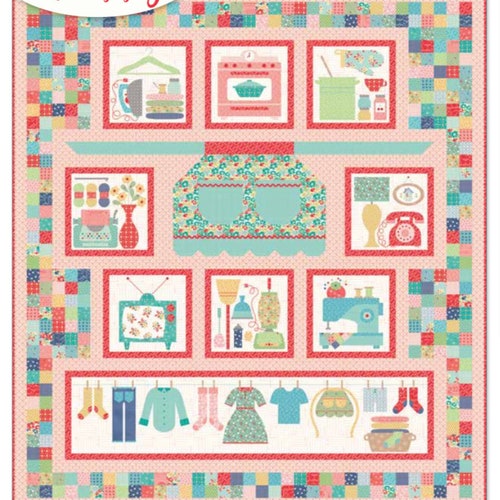 Flea Market Flowers Quilt Kit by Lori Holt Etsy