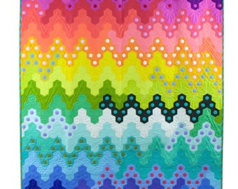 Hex On the Beach Quilt Kit by Tula Pink