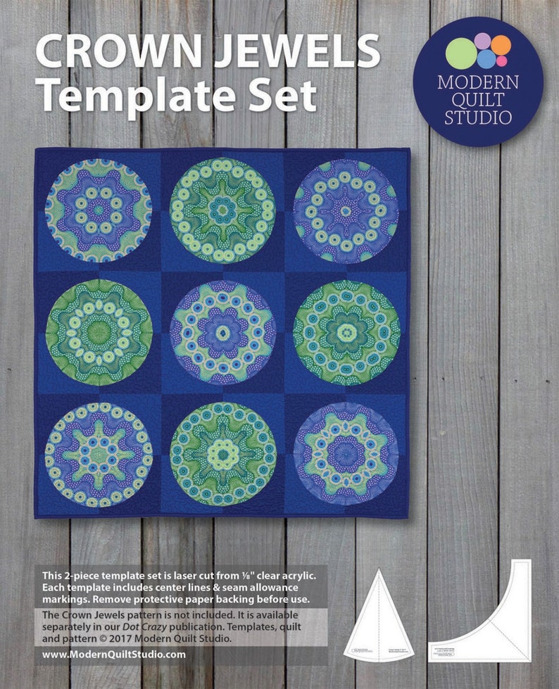 Crown Jewels Pattern and Template Set Etsy