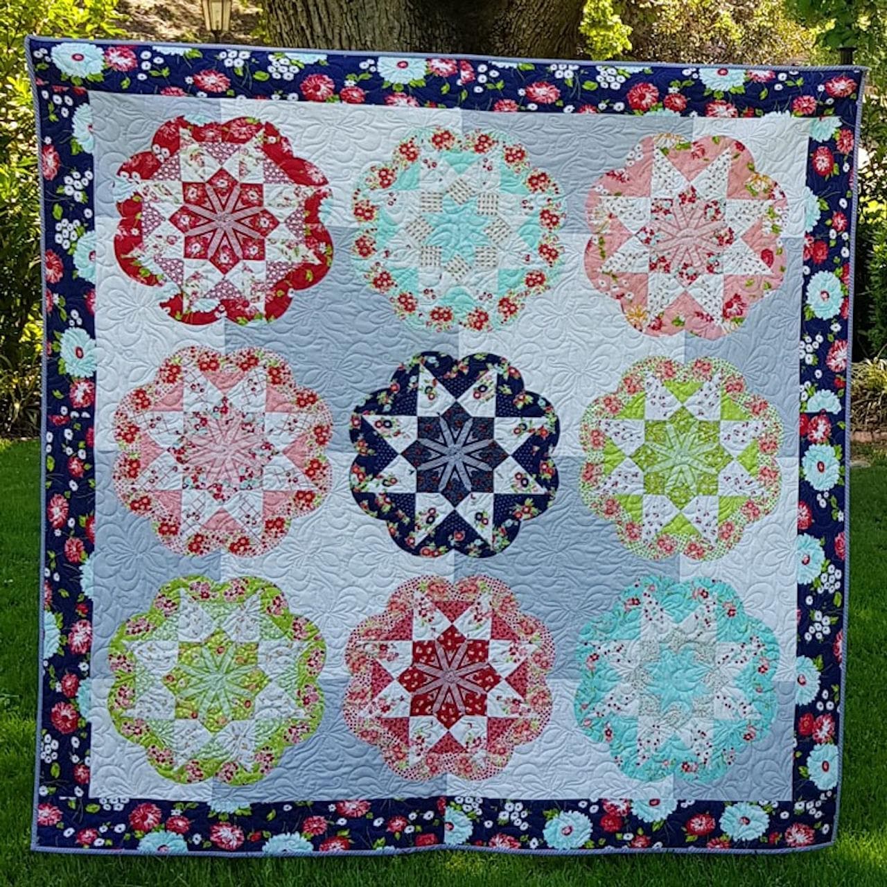 Fall Epp Pattern Flourish Quilt EPP Pattern Set - Etsy