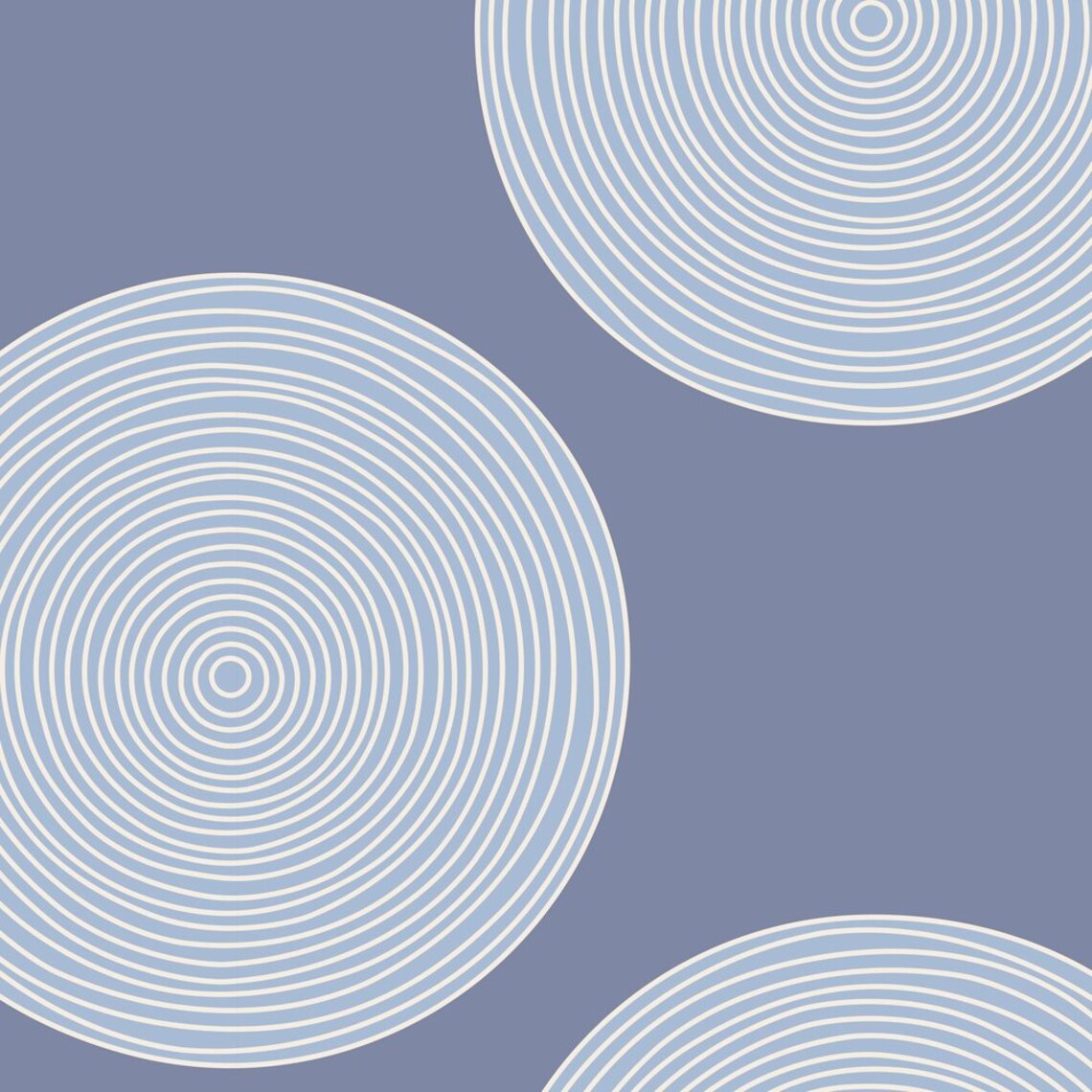 Tilda 108 Luna Wide Backing Fabric in Blue Etsy