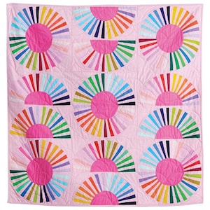 Kit de edredón Mod Daisy de RESERVA ANTICIPADA con Ruby y Bee Solids de Heather Ross