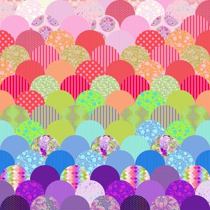Parisville Glam Clam True Colors Quilt Kit by Tula Pink
