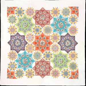 Celestial Star Quilt EPP Pattern Set