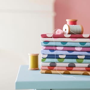 Tilda Chambray Dots FQ Bundle Fabric
