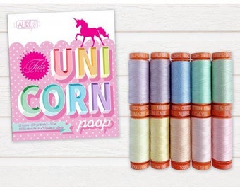 Unicorn Poop Small Aurifil Thread Kit by Tula Pink